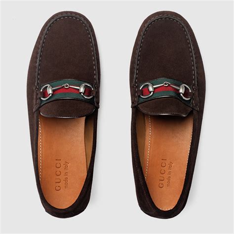 gucci mens driver shoes|Gucci suede driving shoes.